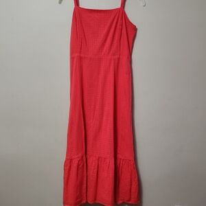 GAP Bright Red Smocked Dress